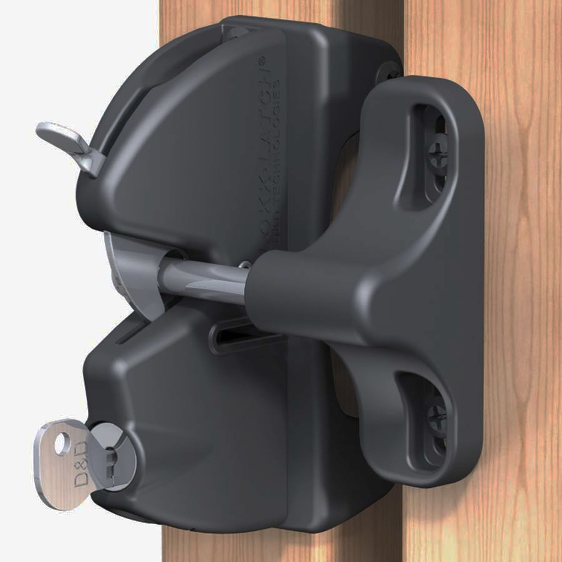 TruClose Lockable Security Latch for Wooden Garden Gates & Doors LLAARB